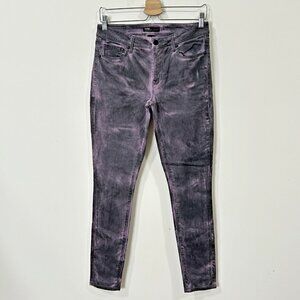 NVM Paper Fox Women’s Size 30 Tie-Dye Purple Black Stretch Skinny Jeans 5-Pocket